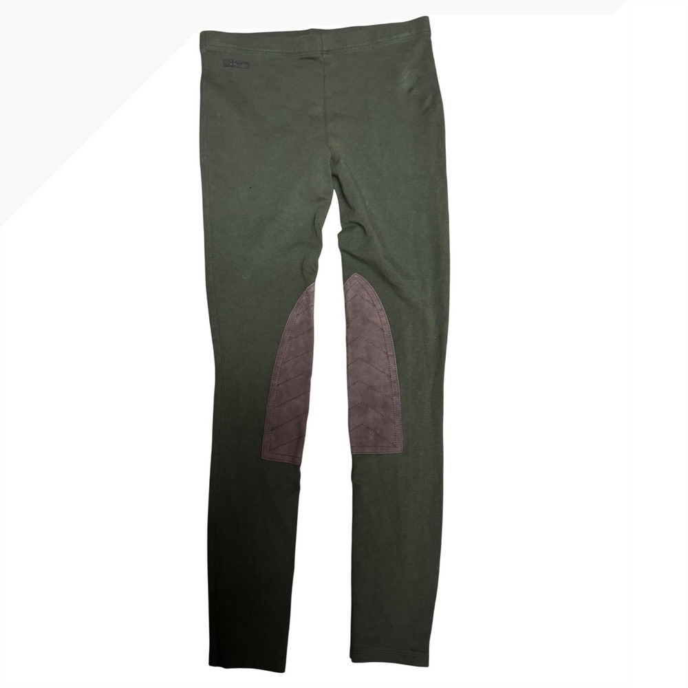 Polo Ralph Lauren Olive Green Equestrian Leggings Knee Patches XS